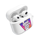 Grand Theft Auto V AirPod Case — Retro Neon Logo Protective Case