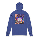 Grand Theft Auto Retro Logo Hooded Long Sleeve Tee