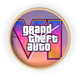 Grand Theft Auto V Retro Sunset Wall Clock