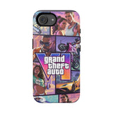 Phone Case — Retro Action Video Game Collage ("Grand Theft Auto V" Style)