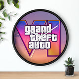 Grand Theft Auto V Retro Sunset Wall Clock