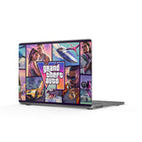 Grand Theft Auto Collage Clear MacBook Case