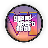Grand Theft Auto V Retro Sunset Wall Clock