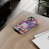 Phone Case — Retro Action Video Game Collage ("Grand Theft Auto V" Style)