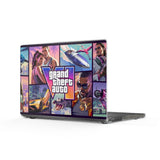 Grand Theft Auto Collage Clear MacBook Case