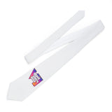 GTA V Logo White Neck Tie — Retro Game Console Gaming Necktie