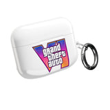Grand Theft Auto V AirPod Case — Retro Neon Logo Protective Case