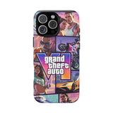 Phone Case — Retro Action Video Game Collage ("Grand Theft Auto V" Style)