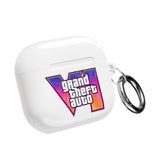 Grand Theft Auto V AirPod Case — Retro Neon Logo Protective Case