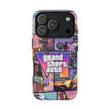Phone Case — Retro Action Video Game Collage ("Grand Theft Auto V" Style)