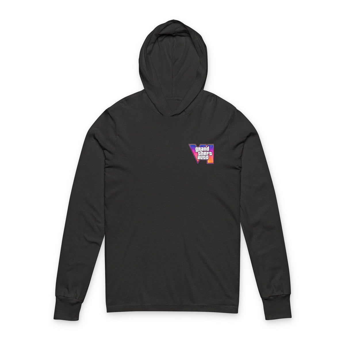 Grand Theft Auto Retro Logo Hooded Long Sleeve Tee
