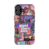 Phone Case — Retro Action Video Game Collage ("Grand Theft Auto V" Style)