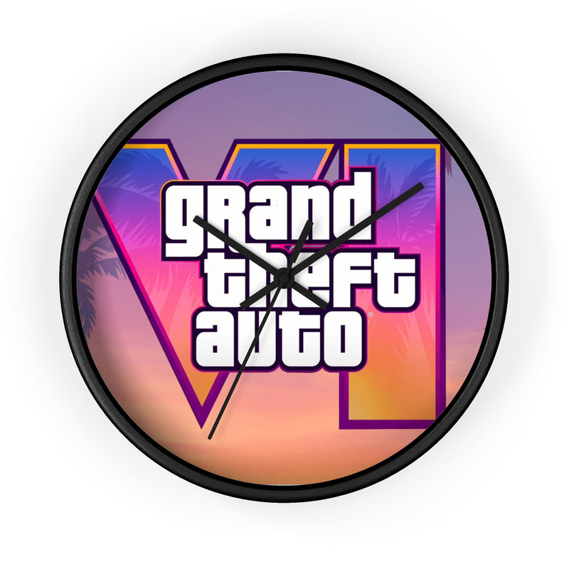 Grand Theft Auto V Retro Sunset Wall Clock