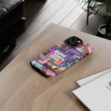 Phone Case — Retro Action Video Game Collage ("Grand Theft Auto V" Style)