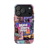 Phone Case — Retro Action Video Game Collage ("Grand Theft Auto V" Style)