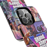 Phone Case — Retro Action Video Game Collage ("Grand Theft Auto V" Style)